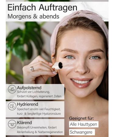 ROSENTAL Organics Hyaluronic Serum (30 ml) High Dose Organic Hyaluronic Acid Moisturiser for the Face Natural Cosmetics 100% Natural - Buy Online on GoSupps.com