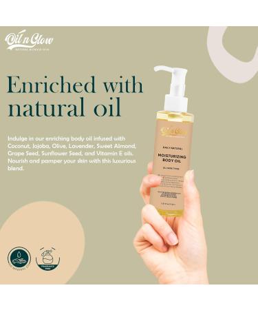 100% Pure Organic Hydrating Body Oil with Vitamin E Coconut & Jojoba - Unscented Moisturizer for Dry Skin - 5.07 fl oz (150ml) - Ideal for Men & Women - International Shipping Available - Buy Online on GoSupps.com