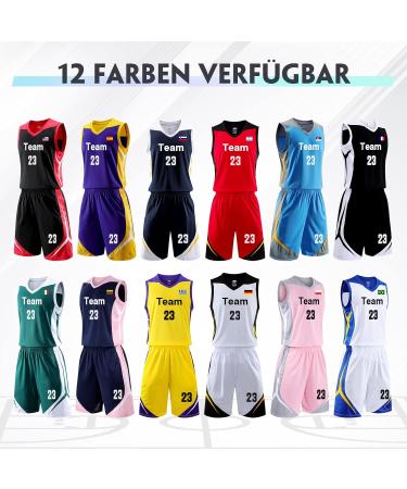 Customizable Adult Basketball Jersey & Shorts | Women's Sleeveless Sportswear in Black & Red - Buy Online on GoSupps.com