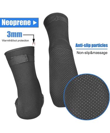 Lurkwolfer Neoprene Diving Socks 3MM - Anti-Slip Beach Socks for Men & Women - XXX-Large - Buy Online on GoSupps.com