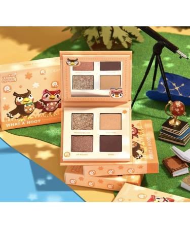 Colourpop Animal Crossing Eyeshadow Palette 'What a Hoot!' - Shadow Quad Full Size New without Box Powder
