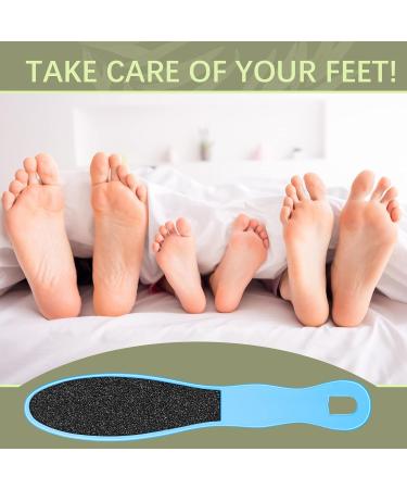 Double Sided Foot File Pedicure Foot Care Repair Tool Reusable Foot Scraper Hard Skin Remover Calluses Dead Skin Remover for Feet Foot Rasp File Foot Scrubber for Peel Wet Dry Cracked Feet Heel (Blue) - Buy Online on GoSupps.com