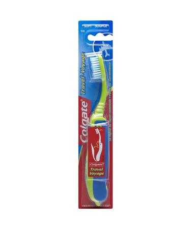 Colgate Travel Toothbrush Soft - Colors may Vary (Pack of 6)