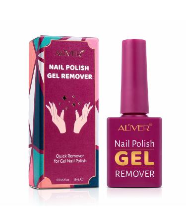 Gel Nail Polish Remover, Quickly & Easily Gel Remover for Nails, Professional Remove Gel Nail Polish within 3-5 Minutes, No Need for Foil, Soaking or Wrapping 15ml 1PCS