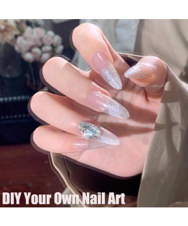 White Nail Polish - Glitter Nail Polish - Glitter Nail Varnish Quick Dry - Shiny Sparkly Nail Varnish - Breathable Nail Polish - French Manicure Nail Polish for Women Girls Nail Art - Buy Online on GoSupps.com