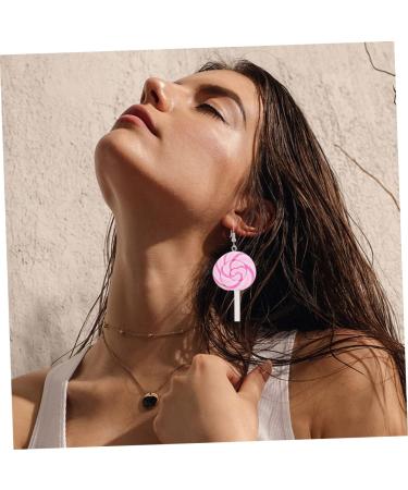 VALICLUD 8 Pcs Rainbow Lollipop Earrings Kids Hoop Earrings for Girls Cute Earrings Post Earrings for Women Ornament Earrings for Women Candy Dangle Earrings Charm Personality Miss 3X5.3CMx2pcs Assorted Color 3x2pcs - Buy Online on GoSupps.com