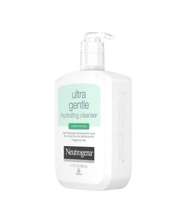 Neutrogena Ultra Gentle Hydrating Facial Cleanser for Sensitive Skin - Oil-Free Soap-Free Hypoallergenic 12 fl. oz | Ideal for Acne Eczema & Rosacea - Buy Online on GoSupps.com