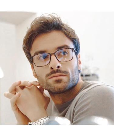 ZENOTTIC Blue Light Blocking Glasses Reading Glasses for Men Square Frame Readers Anti Glare Sport Computer Glasses Tortoise 3.5 x - Buy Online on GoSupps.com