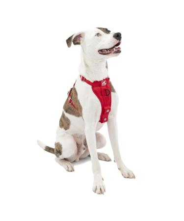 Kurgo Tru-Fit Dog Harness Crash Tested Car Seat Belt For Pets up to 75 lbs Size M Red Red M