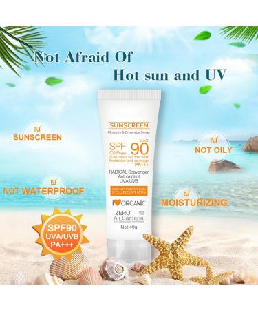  JPSDOWS Sunscreen SPF 90 - Natural Oil Free Broad Spectrum Sunscreen | Face Sunscreen Face Sunscreen Face Sunscreen Sunscreen for Face UVA/UVB Sunscreen for - Buy Online on GoSupps.com