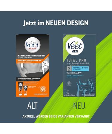 Veet Intim Hair Removal Set for Sensitive Areas | Intimate Cream & Men's Power Effect | 100ml & 200ml - Buy Online on GoSupps.com