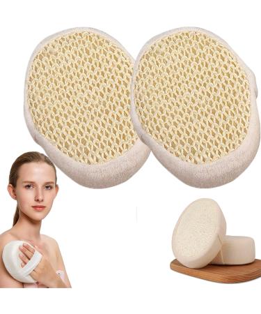 StemSpa Nanocell Exfoliating Sponge Exfoliating Body Sponge Soft Exfoliating Scrub Dead Skin Remover Sponge Exfoliating Sponge Loofah Sponge Exfoliating Sponge Ball Gentle Exfoliating (A-2PCS)