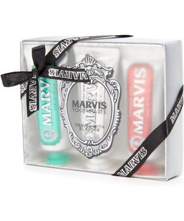 Marvis 3 Flavors Box - Whitening Mint Cinnamon Mint & Classic Strong Mint (75ml) | Premium Tooth Cream Trio for Intensive Freshness - Buy Online on GoSupps.com