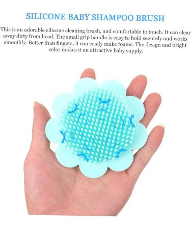Hemoton Silicone Shampoo Brush for Newborns - Green Handheld Shampooer and Scalp Massager for Baby Bath - Portable and Gentle Baby Hair Brush - 1pc - Buy Online on GoSupps.com