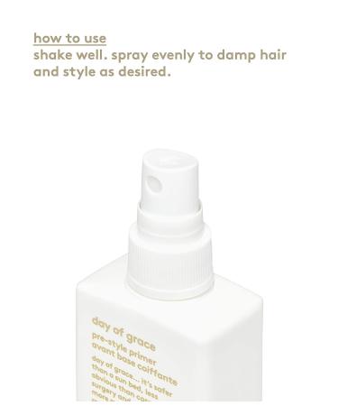 EVO Day of Grace Pre-Style Primer - Heat Protectant Spray 1.7 Fl Oz - Moisturizing, Detangling, Smoothing Formula - Buy Online on GoSupps.com