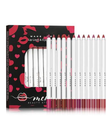  Duroecsain Lip Pencil Lip Pencil - 12-Color Lip Pencil for Shaping Lips | Lip Sculpting Lip Pencil Waterproof Nude Matte Lip Gloss for Women and - Buy Online on GoSupps.com