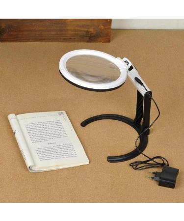 Portable Magnifiers Folding 2 Times/5 Times High-Definition Hand-Held Lamp with a Rechargeable Desktop Full of Stars - Buy Online on GoSupps.com