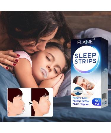 Snoring Solution Patch for Better Sleep | Anti-Snoring Mouth & Nasal Correction | Respiratory Support and Lip Breathing | American-Made Skin Care | White, One Size - Buy Online on GoSupps.com