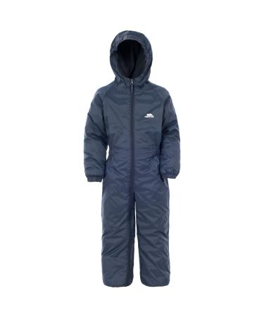 Trespass Kids' Waterproof Drip Drop Outdoor Rain Suit 2-3 Years Navy Blue