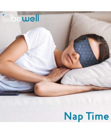 Lewis N. Clark Big Wrap Eye Mask - Travel Sleep Aid for Airplane & Hotel - Blue - Buy Online on GoSupps.com