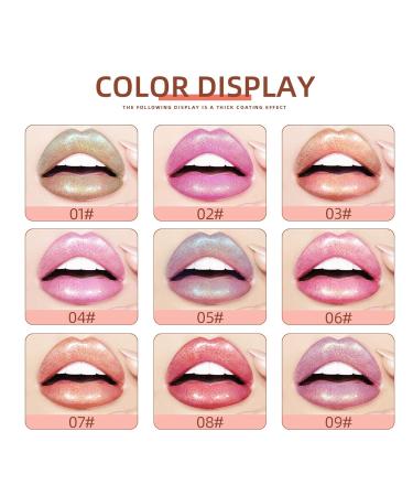 COOSA Neon Glitter Liquid Lipsticks Set - 9 Colors Shimmer Metallic Lipstick Kit - Long Lasting Waterproof Makeup - Face Eye Glow Shimmer Lip Gloss Set - 0.56 Fl Oz (Pack of 9) - Buy Online on GoSupps.com