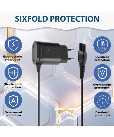 15V Chargeur Tondeuse Rasoir pour Philips HQ8505 Compatibilit avec Philip HC5630 QP6651 QP6510 QP6520 QP6530 QP6541 QP6620 QP6650 MG7745 MG7730 MG7720 Adaptateur Alimentation 1.2M - Buy Online on GoSupps.com