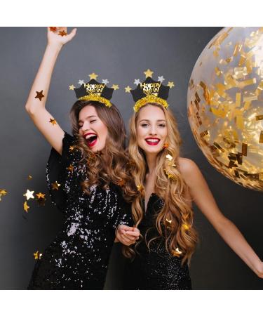 Makenlug Happy New Year Headband 2024 New Year Eve Party Star Crown Headband for Kids Adults New Year Costume Holiday Party Favors Photo Props Gifts - Buy Online on GoSupps.com