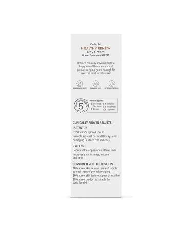 Cetaphil Healthy Renew Moisturizing Day Cream 1.7 Oz Daily Moisturizer with SPF 30 Skin Tightening Anti Wrinkle Cream for Face with Peptides Fragrance Free Retinol Alternative For Sensitive Skin 1.7 Ounce (Pack of 1) - Buy Online on GoSupps.com