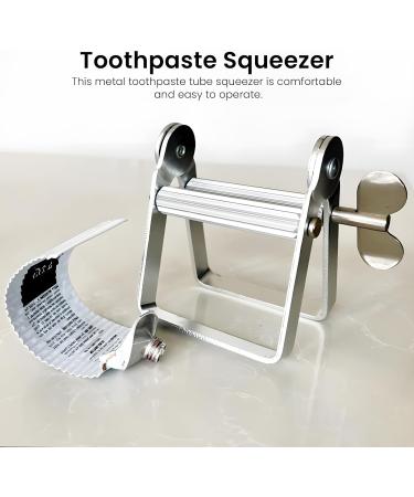ONEBOOM Toothpaste Squeezer Stainless Steel Toothpaste Dispenser Rollers Metal Toothpaste Holder to Reduce Waste Universal Tube Squeezer for Paint Hand Cream Ketchup and Cosmetic Tube - Buy Online on GoSupps.com
