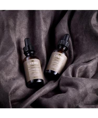 Cremo Beard Oil Vintage Suede 1 Fl Oz - Restore Moisture, Soften Beard & Relieve Itch - Buy Online on GoSupps.com