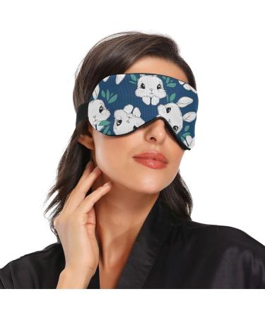 Haskirky Light Blocking Eye Mask for Travel, Yoga, Meditation - Adjustable for Men and Women - Deep Sleep Comfort - Fashionable Rabbit Pattern - Buy Online on GoSupps.com