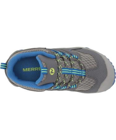 Merrell Chameleon 7 Access Mid WTRPF Hiking Boot Big Kid - Grey/Blue | Sizes 5 | Ages 8-12 - Buy Online on GoSupps.com