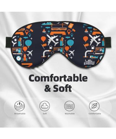 Creative Transport Sleep Mask | Adjustable Double-Sided Eye Mask | Soft Eye Covers for Sleep | Perfect Shading & Eye Edema Relief - Buy Online on GoSupps.com