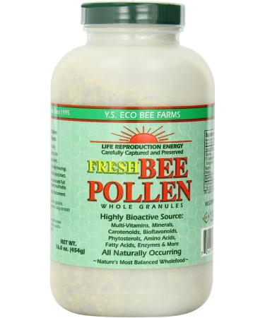 Y.S. Eco Bee Farms Fresh Bee Pollen Granules Whole 16.0 oz (454 g)