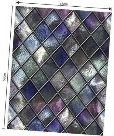 Alipis Bedrooms 5 Pcs Cellophane Pvc 3d Blinds Glass Window Bedroom Assorted Color 4x5pcs 58X45CMx5pcs - Buy Online on GoSupps.com