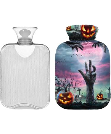 Naanle Halloween Pumpkins Hot Water Bottle | 1L Handfoot Warmer for Pain Relief | MITED Transparent Heat Therapy Bags - Buy Online on GoSupps.com