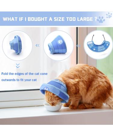 YQkangzhu Cat Recovery Collar Dog Cone Collar Soft Adjustable Elizabethan Collars Cones Protective Pet E Collar After Surgery Injuries Breathable Lightweight Collar for Small Pet Kittens Puppy(S) - Buy Online on GoSupps.com