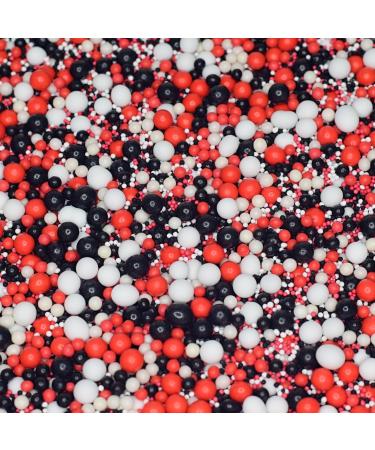 Red White and Black Blood and Mayhem Halloween Sprinkles Edible Cake Decorations cake topper sprinkles (60g) - Buy Online on GoSupps.com