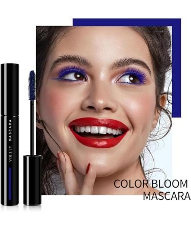 Generic Mascara for Eyelashes Coloured Mascara Waterproof Brown Mascara Voluminous Fiber False Lash Effect Tubing Mascara Volumizing Lengthening Charming Curling Eyelashes Party Stage Use Blue - Buy Online on GoSupps.com