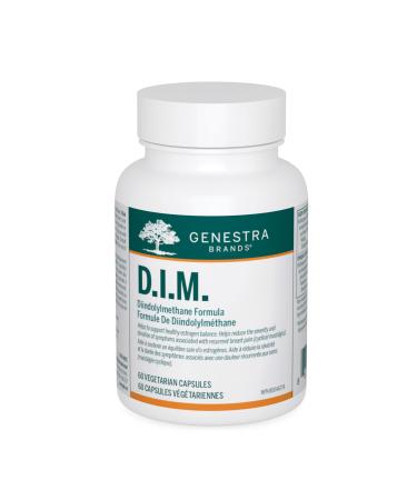 Genestra Brands - D.I.M. - Diindolylmethane (D.I.M.) Formulation - 60 Vegetable Capsules