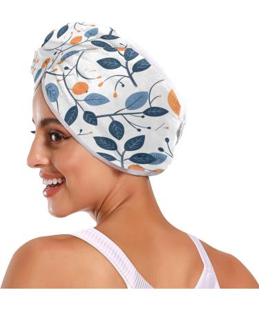 Bird on Tree Hair Towel 2 Pack - Super Absorbent Quick Dry Hair Turbans for Women & Girls | Perfect Hair Drying Solution - Buy Online on GoSupps.com