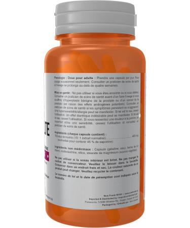 NOW Sports Nutrition Tribulus (Tribulus terrestris) 400 mg Enhanced Vitality* 100 Veg Capsules - Buy Online on GoSupps.com