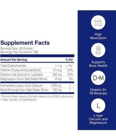 Mineral L-Cal Calcium with Vitamin D3 12 Month Supply Water Soluble Ball Format with Magnesium & Minerals Fast Absorbing Calcium Magnesium D3 Supplement 3 600 Balls per Bottle 360g Pack of 2 180 Count (Pack of 2) - Buy Online on GoSupps.com