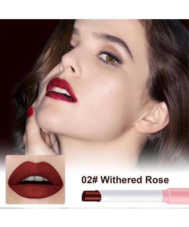  EONFAVE 24 Hours Lipstick 4 Colors Waterproof Matte Velvet Non Adhesive Cigarette Case Silky Texture Highly Pigmented Lipstick for Women Girls - Buy Online on GoSupps.com
