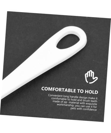 Angoily 2pcs Supplies Tools Cleaners Tooth Pets Teeth Manual Cat Portable Puppy Home Dog Care Soft-bristle 1 count (Pack of 1) White - Buy Online on GoSupps.com