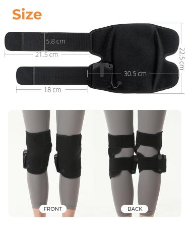 Heated Knee Brace Cordless Heated Knee Wrap for Arthritis Pain Relief Heating Pad for Knee with Rechargeable Battery (Single) - Buy Online on GoSupps.com