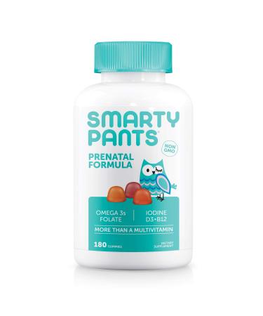 SmartyPants Smartypants Prenatal Daily Gummy Multivitamin, 180 Count Bottle (40 Day Supply), 180 Count