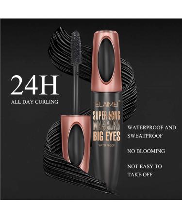 4D Silk Fiber Lash Mascara - Waterproof, Luxuriously Longer, Thicker & Voluminous Eyelashes - Long-Lasting, Natural Formula for Exquisitely Long & Full Smudge-Proof Lashes - Buy Online on GoSupps.com