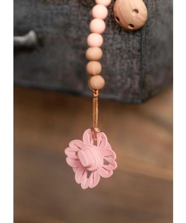 Mamillu Flurry Baby Pacifier Set - BPA-Free Medical Silicone Size 2 (6-18 Months) Vanilla Cream/Rose Blush Made in EU - 2 Pieces - Buy Online on GoSupps.com