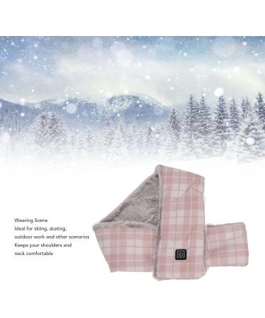 GF RG FH Heating Scarf | Washable Adjustable USB Heated Soft Warm Scarf for Skiing & Outdoor Activities (Pink) - Buy Online on GoSupps.com
